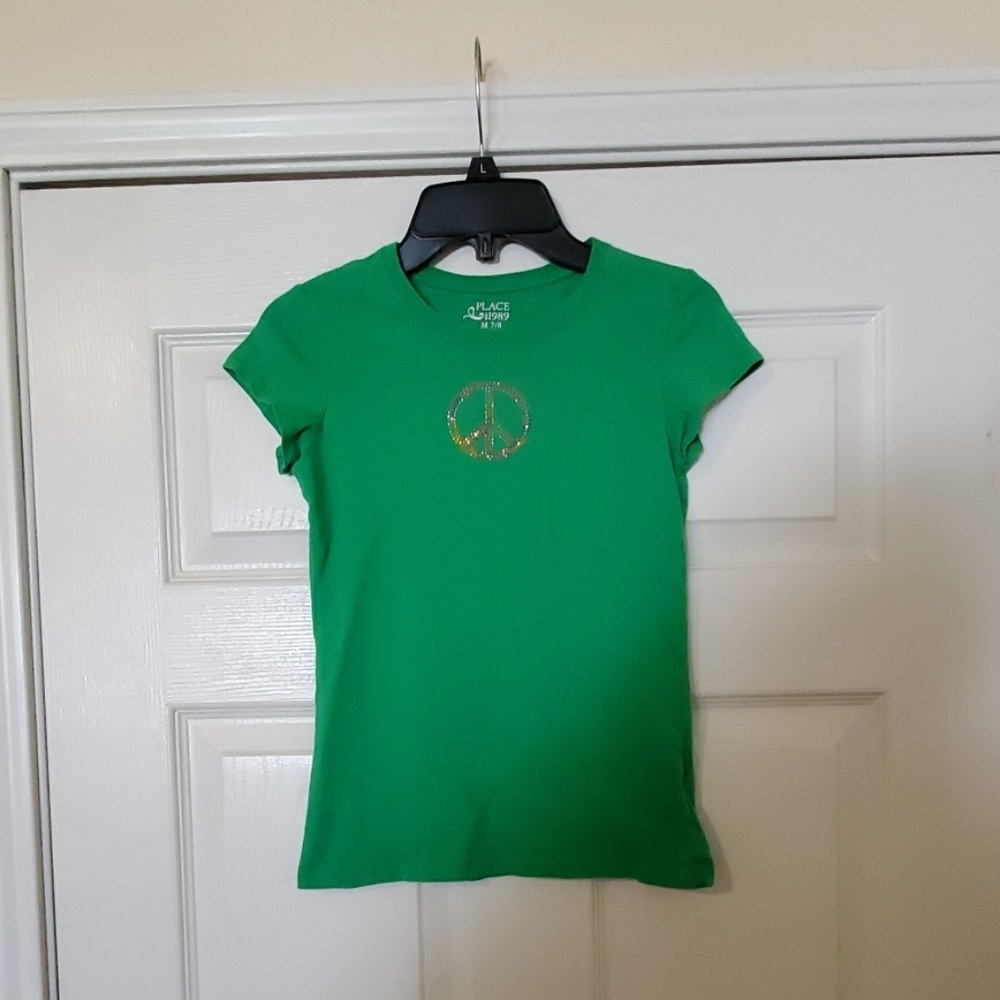 Children's Place Peace Sign T-shirt - Girls Medium